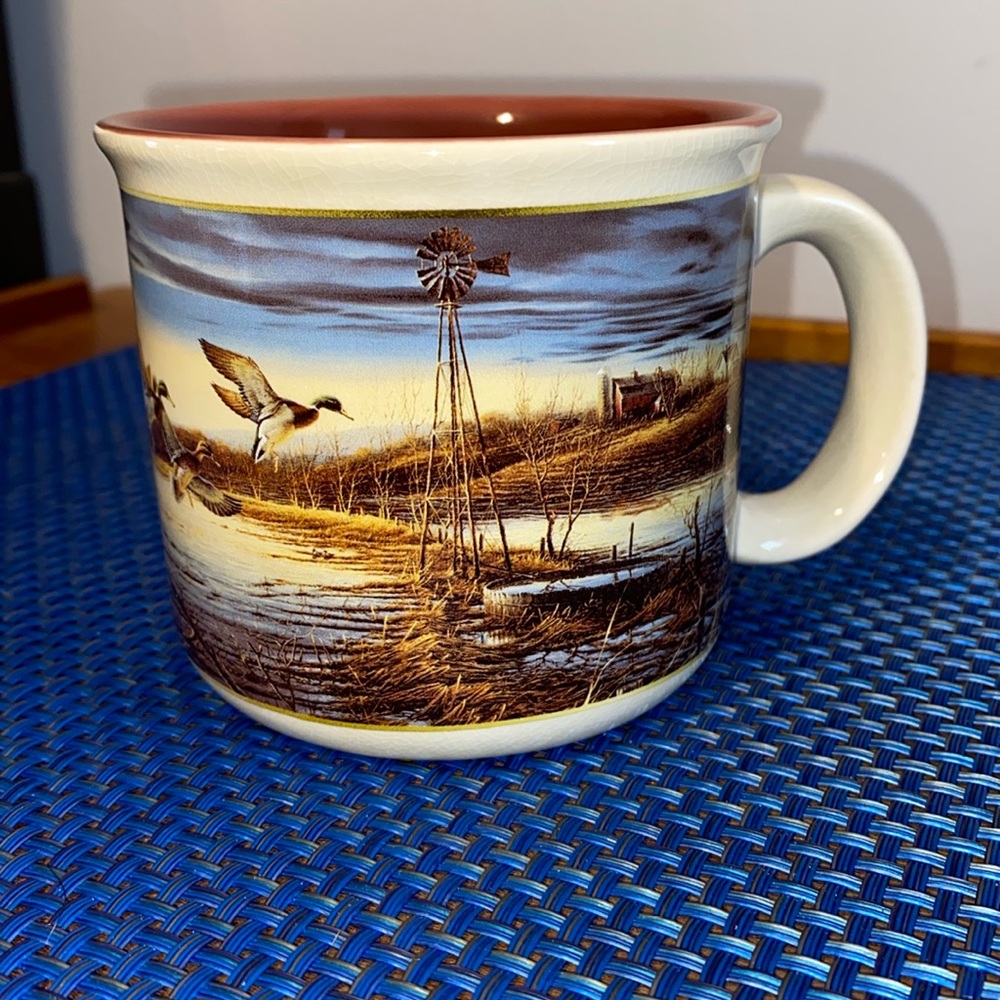 Terry Redlin Wild Things mug, almost Vintage- 2006, Spring Run Off, Mallards